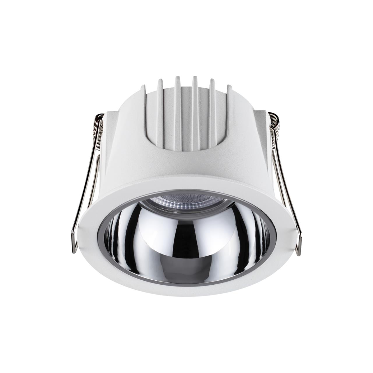 358689 SPOT NT21 207 белый/хром Светильник встраиваемый светодиодный IP20 LED 4000К 10W 100-265V KNOF