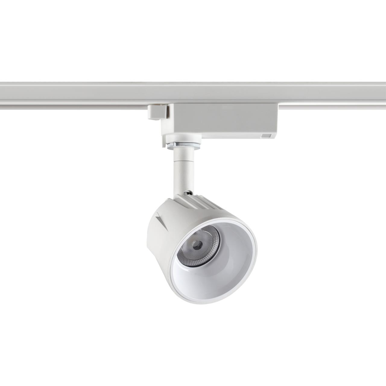 358706 PORT NT21 066 белый Светильник трековый однофазный трехжильный IP20 LED 4000K 10W 100-265V KNOF