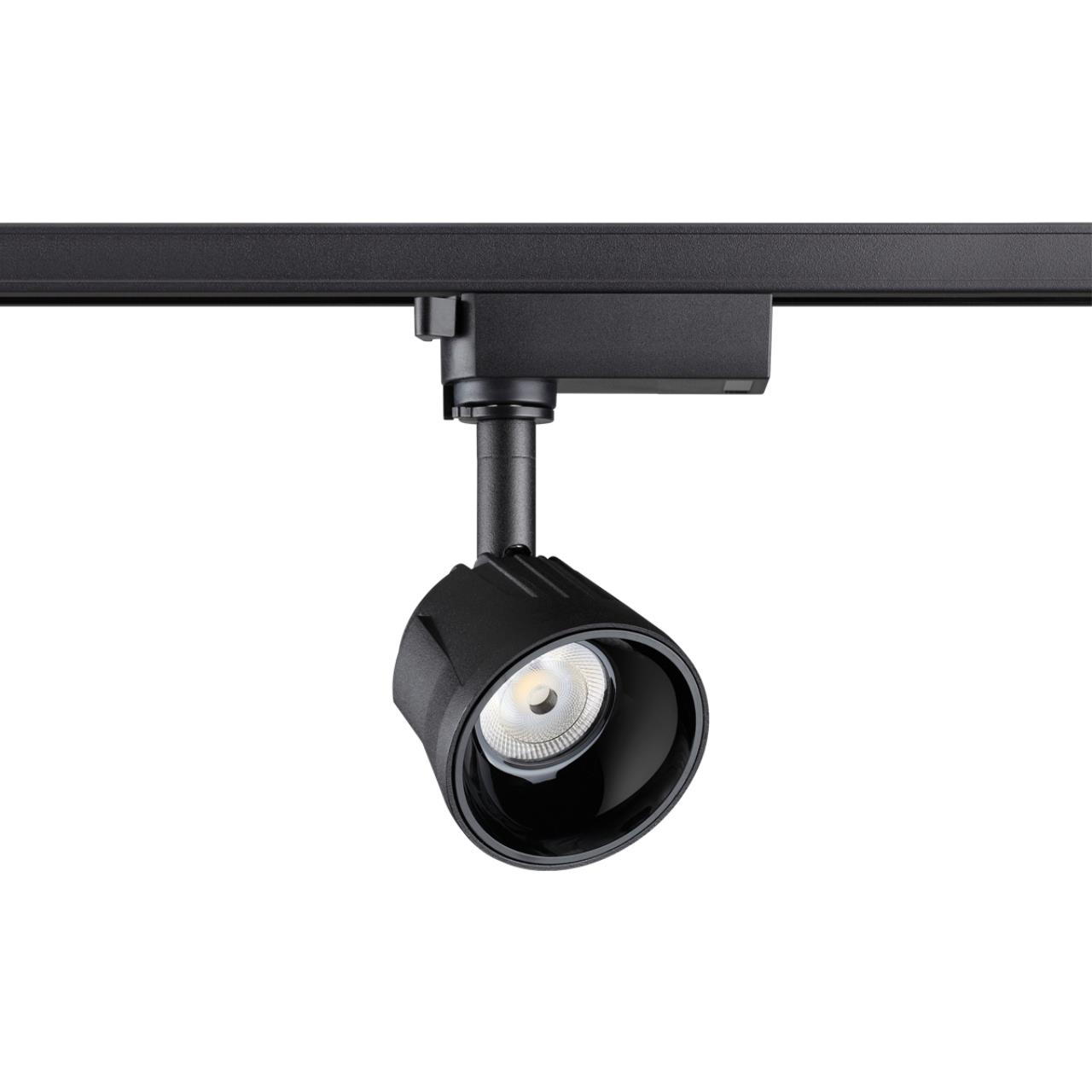 358711 PORT NT21 066 черный Светильник трековый однофазный трехжильный IP20 LED 4000K 10W 100-265V KNOF
