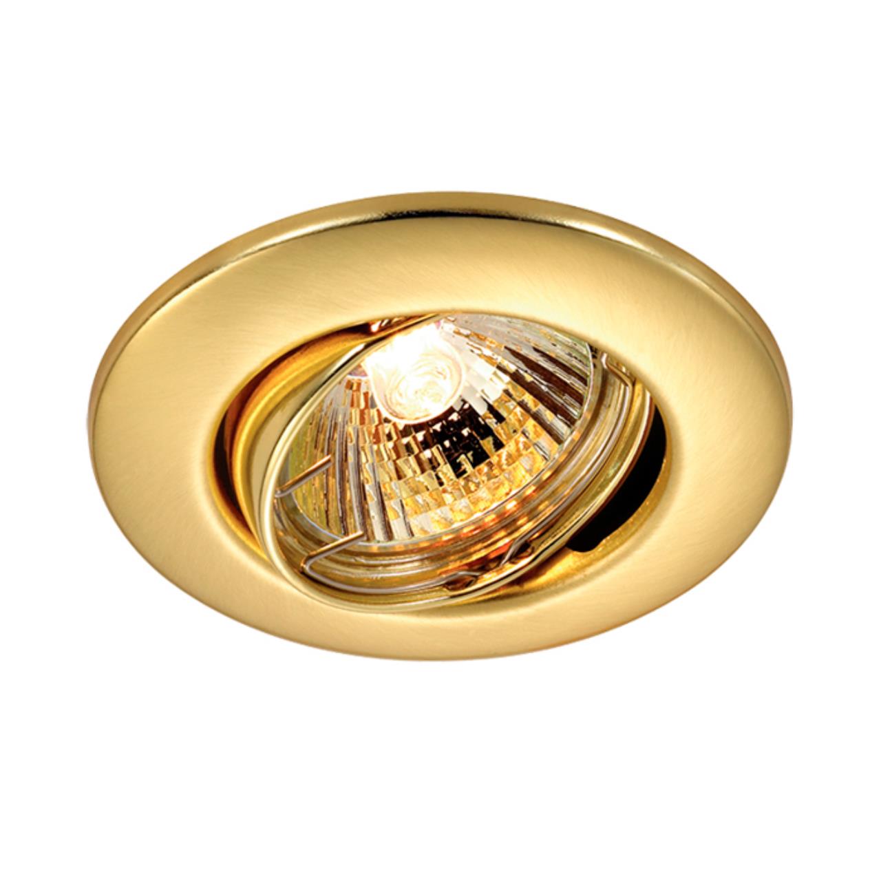 369695 SPOT NT12 270 золото Встраиваемый ПВ светильник IP20 GX5.3 50W 12V CLASSIC