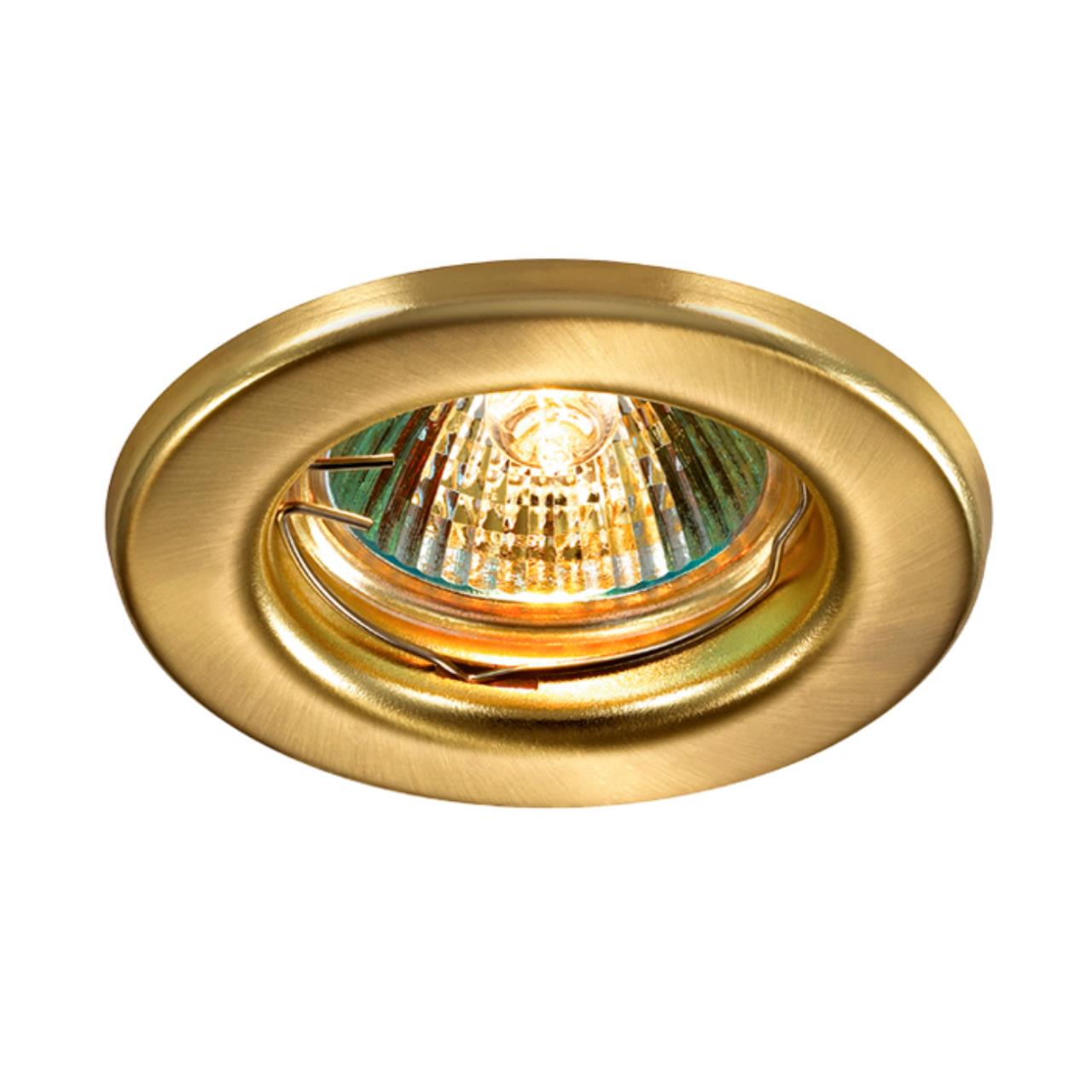369704 SPOT NT12 270 золото Встраиваемый НП светильник IP20 GX5.3 50W 12V CLASSIC