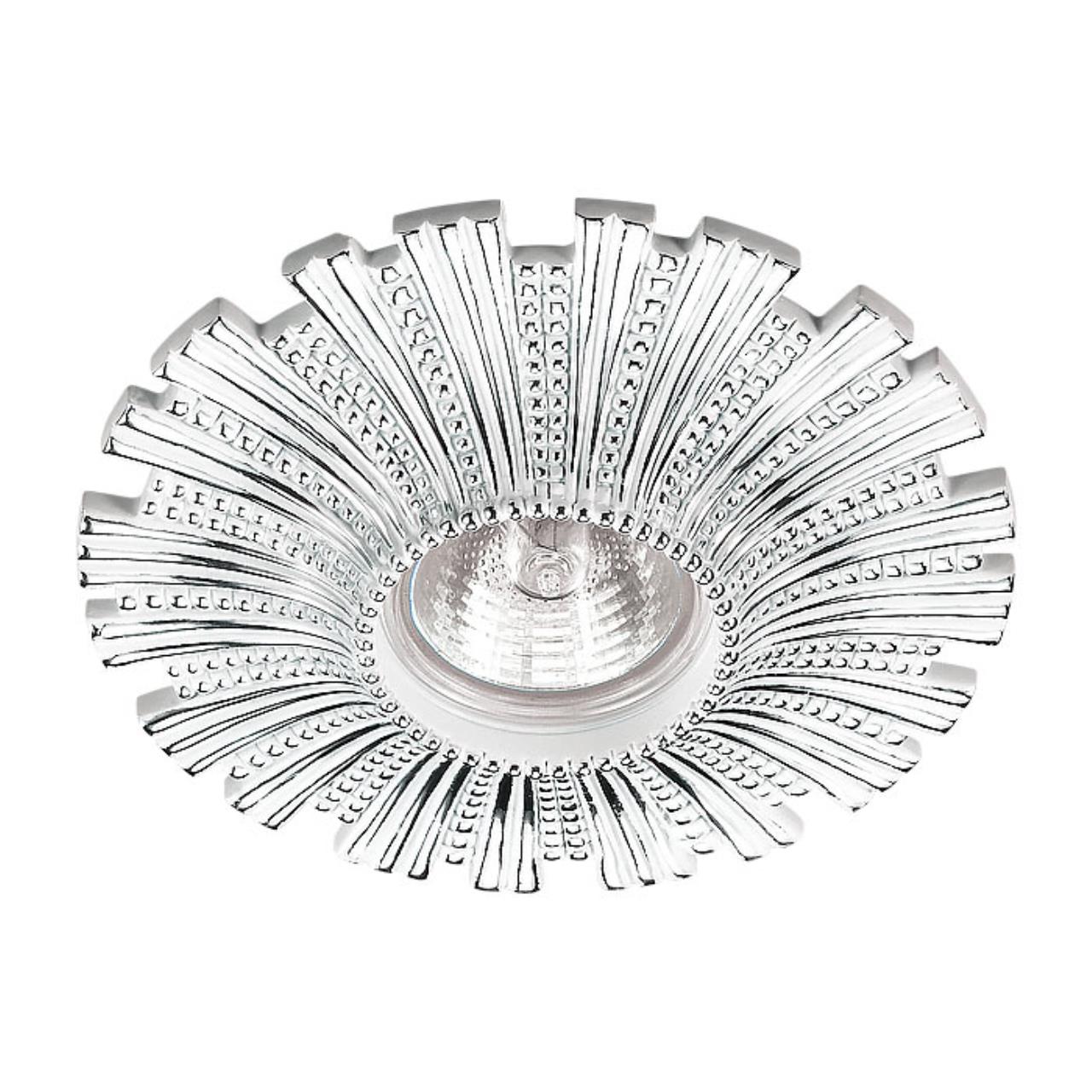 370324 SPOT NT17 261 белый/хром Встраиваемый декоративный светильник GX5.3 50W 12V PATTERN