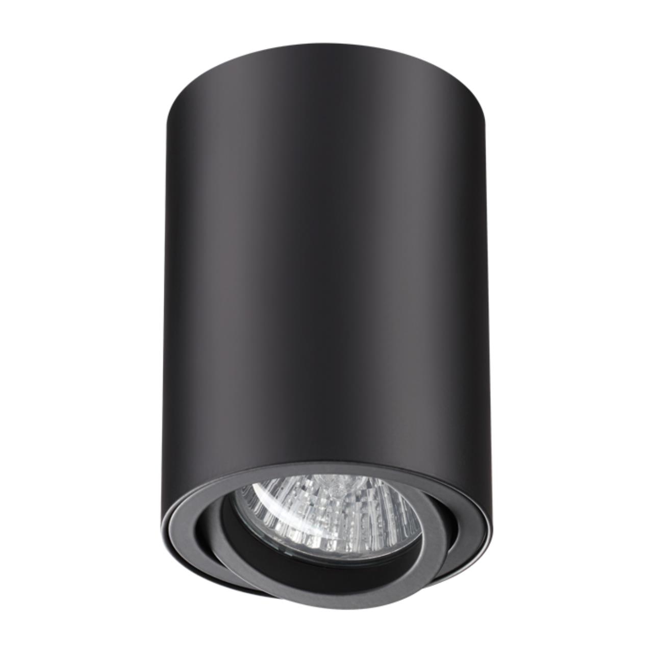 370418 OVER NT19 191 черный Накладной светильник IP20 GU10 50W 220V PIPE