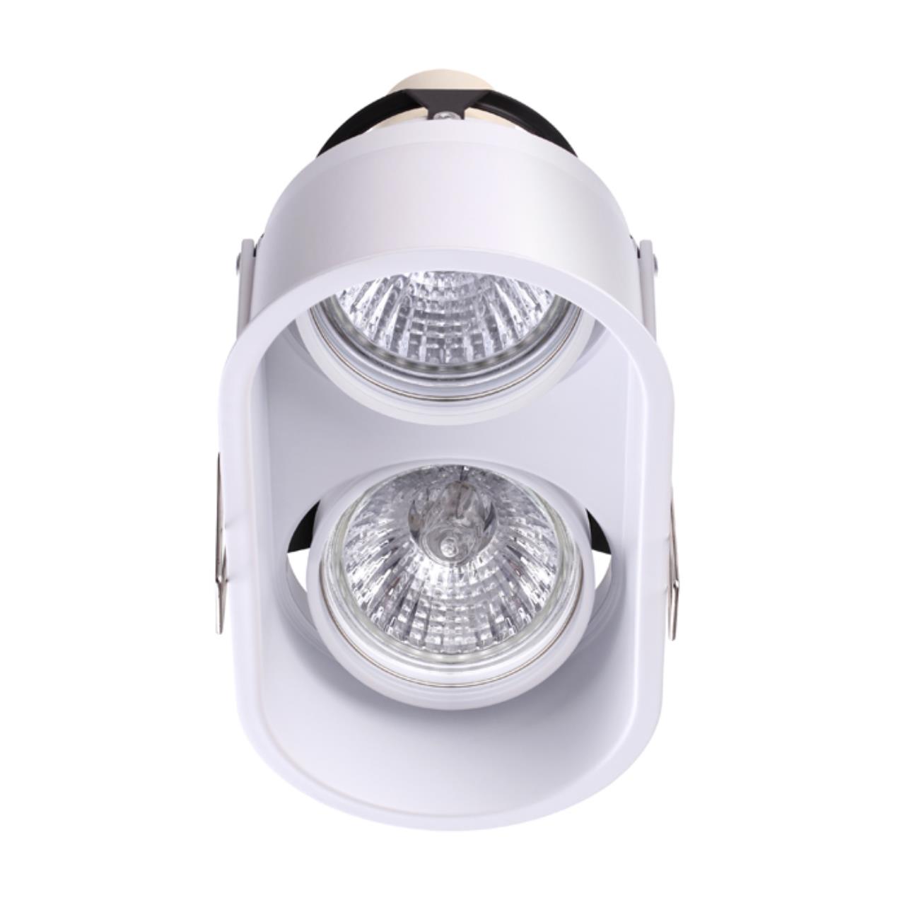 370564 SPOT NT19 241 белый Встраиваемый светильник IP20 GU10 2*50W 220-240V CLOUD