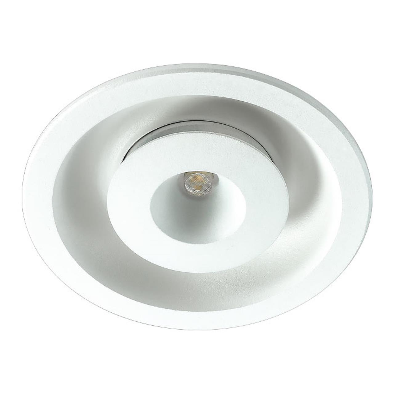 357350 SPOT NT17 210 белый Встраиваемый светильник IP20 LED 3000K 3W+3W 85-265V GESSO