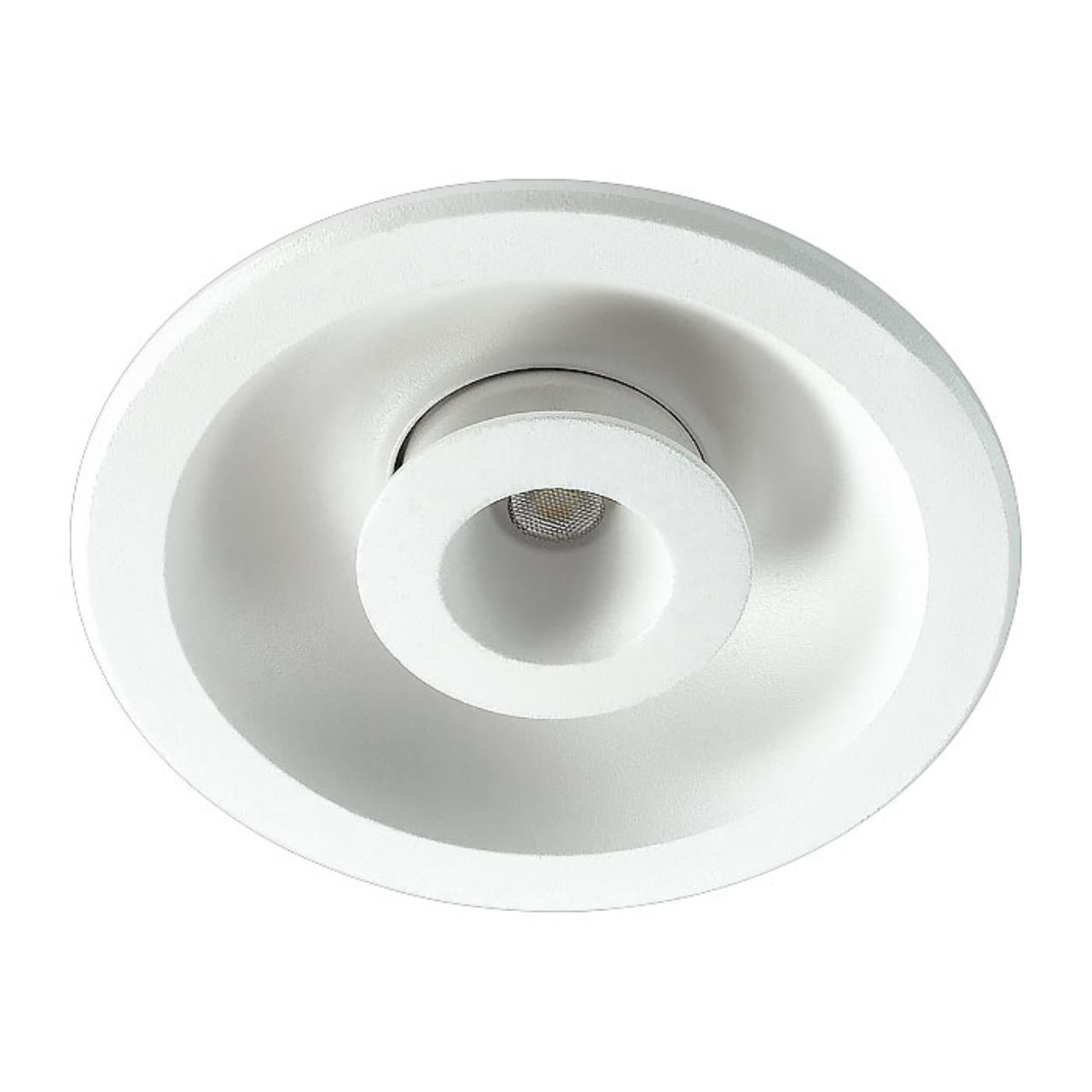 357351 SPOT NT17 210 белый Встраиваемый светильник IP20 LED 3000K 5W+5W 85-265V GESSO
