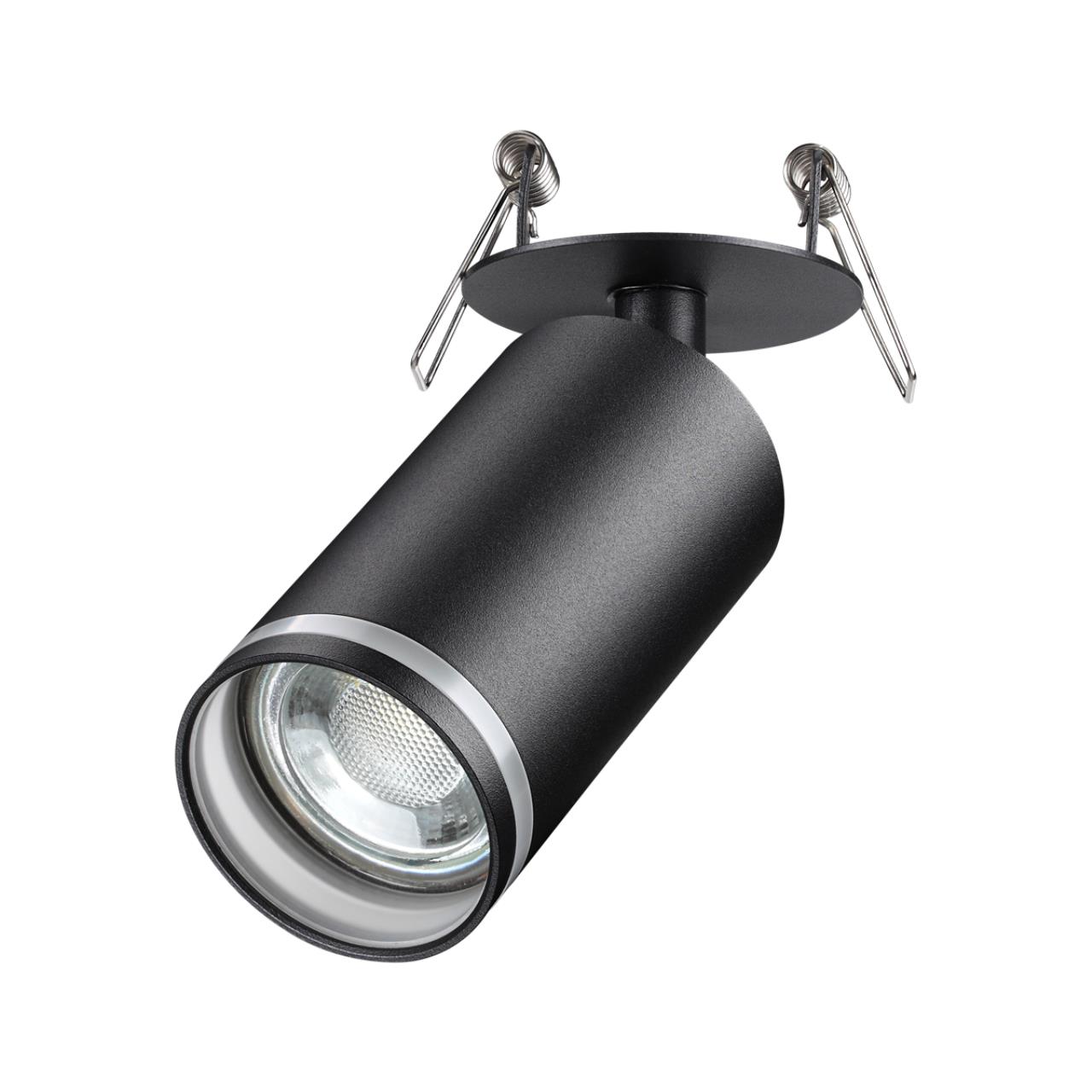 370881 SPOT NT22 черный Cветильник встраиваемый IP20 GU10 9W 220V ULAR