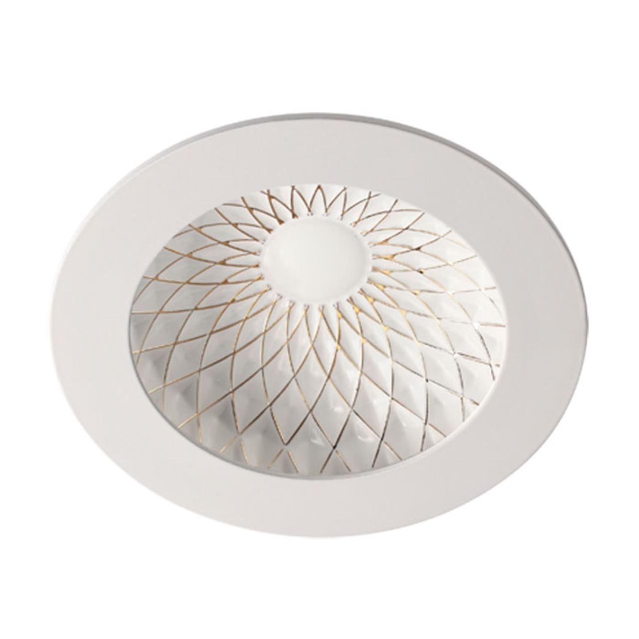 357503 SPOT NT18 273 белый/золото Встраиваемый светильник IP20 LED 3000K 9W 85-265V GESSO