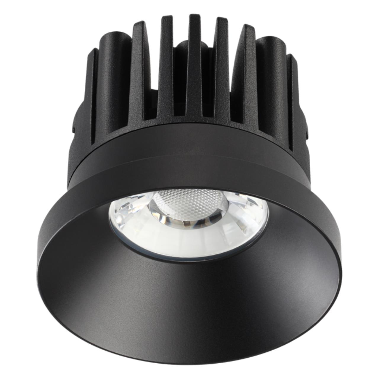 357586 SPOT NT18 225 черный Встраиваемый светильник IP44 LED 3000K 10W 100-265V METIS