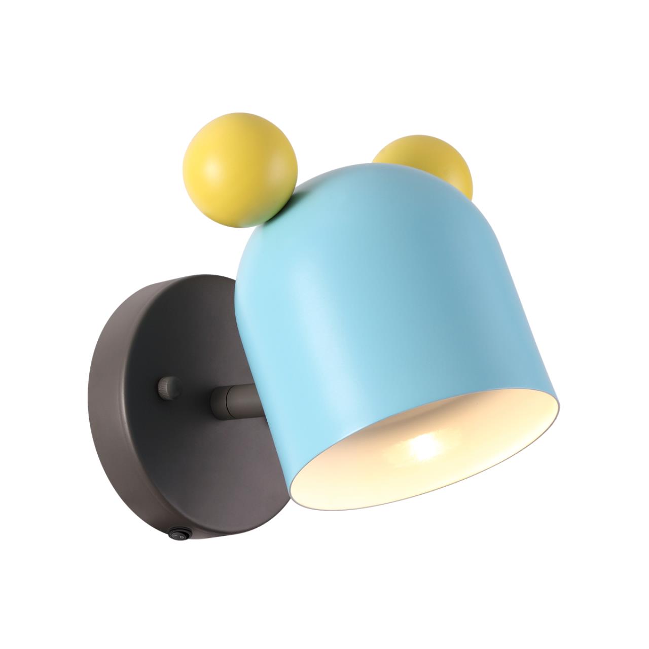 4732/1W KIDS ODL20 537 голубой/желтый Бра GU10 5W MICKEY