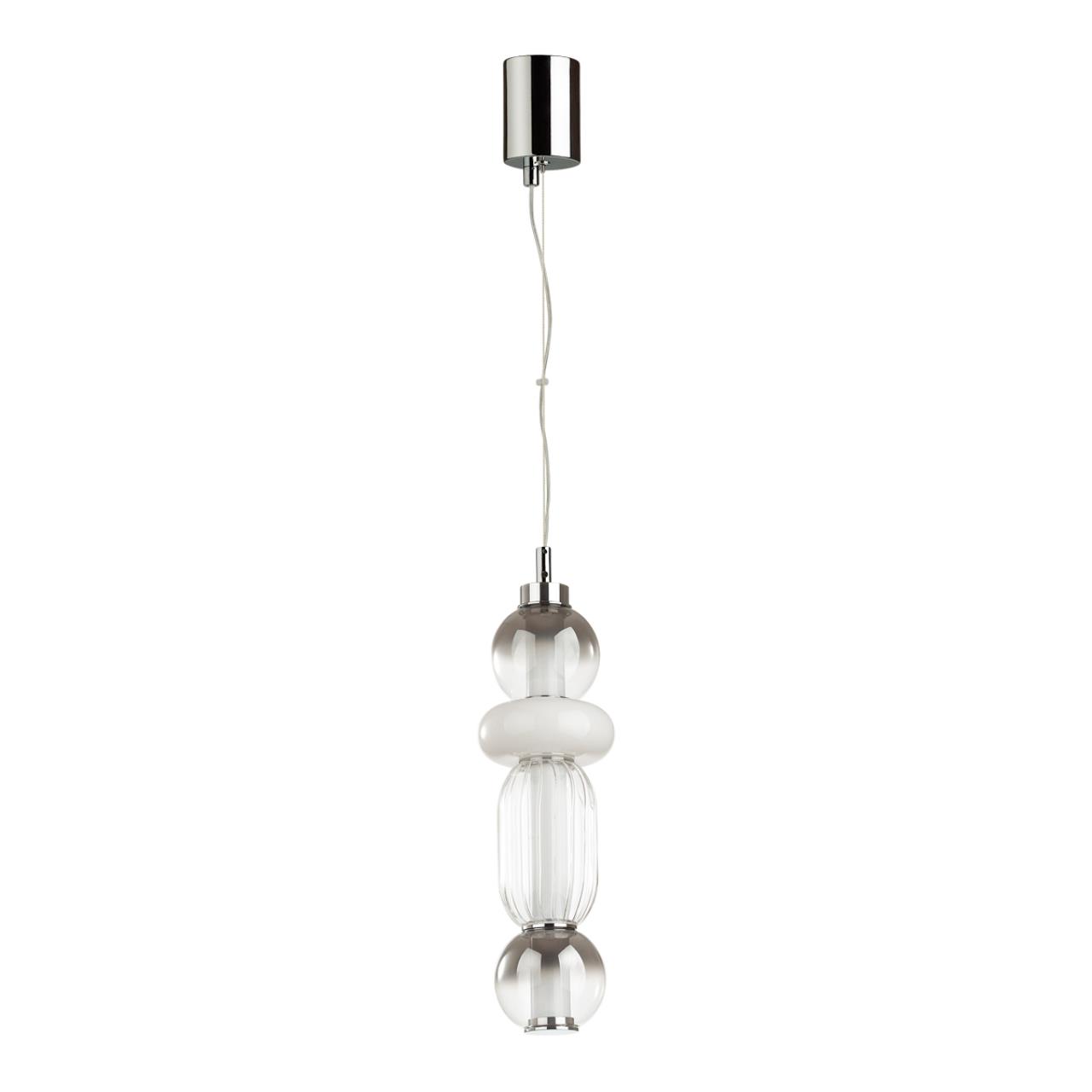 4827/18L PENDANT ODL21 261 хром/дымчатый/белый/прозрачный Подвес LED 18W BEANS