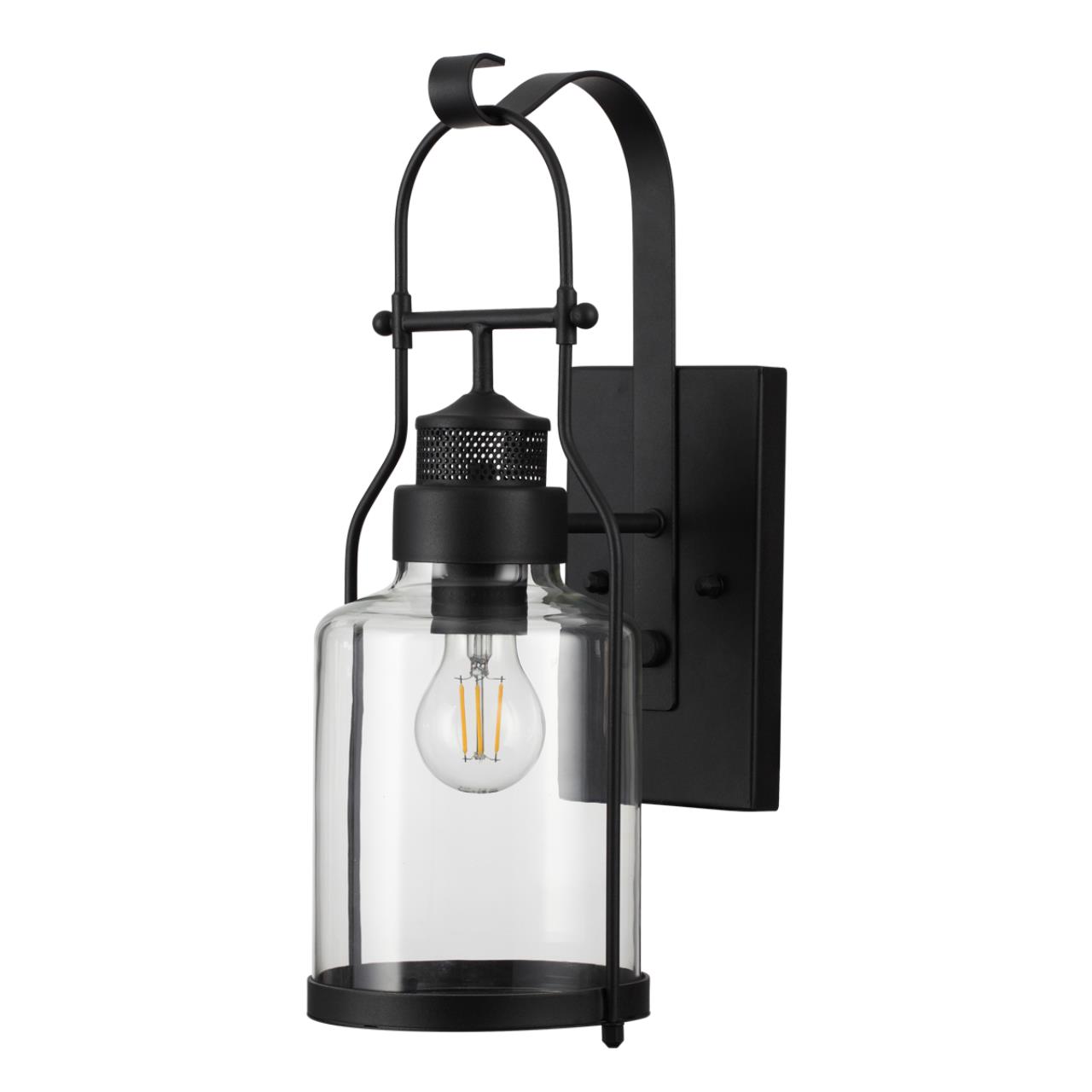 4835/1W NATURE ODL21 589 черный/стекло Ландшафтный настенный светильник E27 1*60W IP44 KALPI