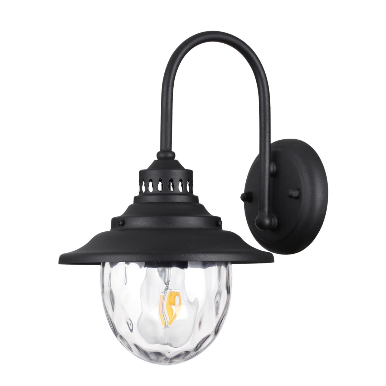 4836/1W NATURE ODL21 589 черный/стекло Ландшафтный настенный светильник E27 1*60W IP44 KALPI