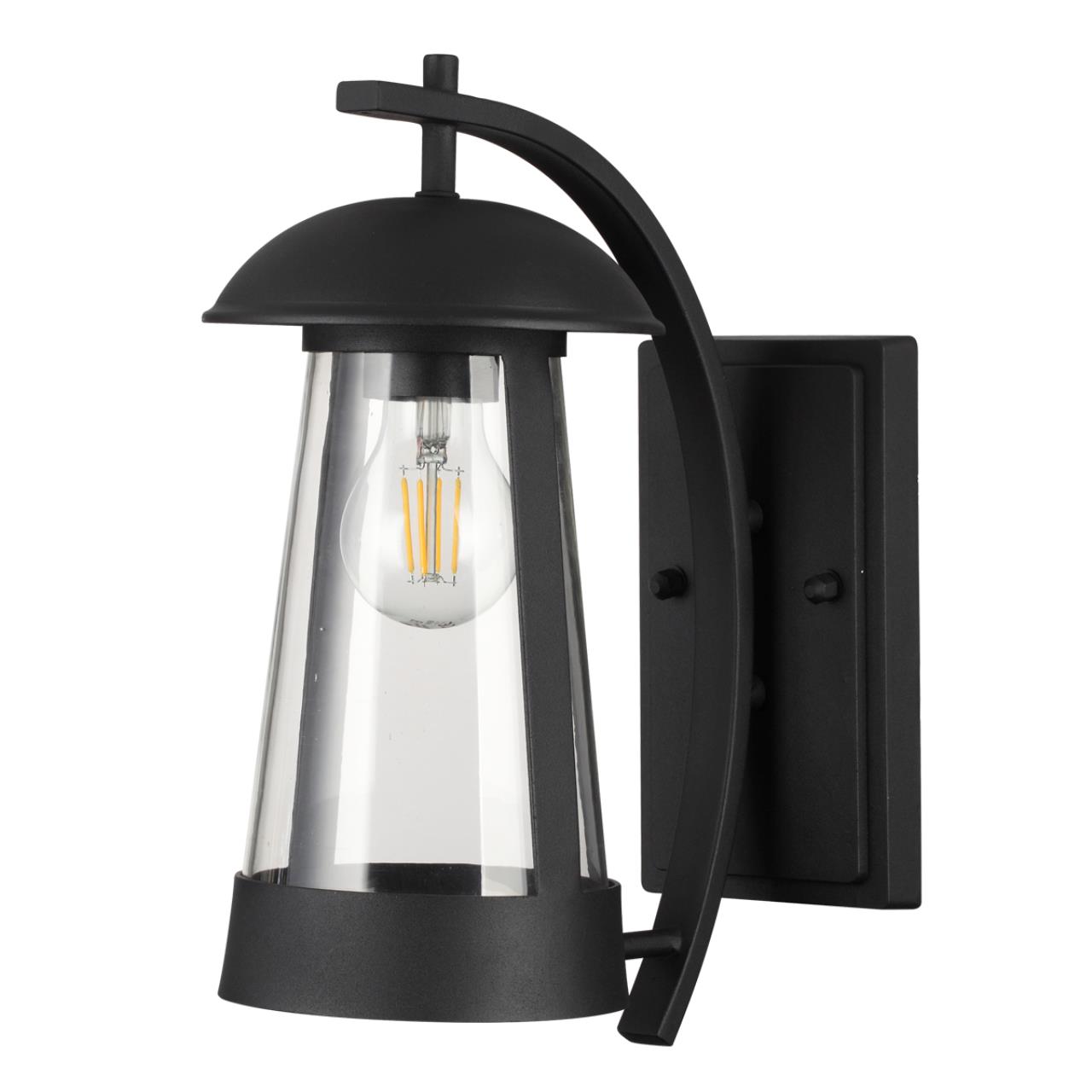 4837/1W NATURE ODL21 589 черный/стекло Ландшафтный настенный светильник E27 1*60W IP44 KALPI