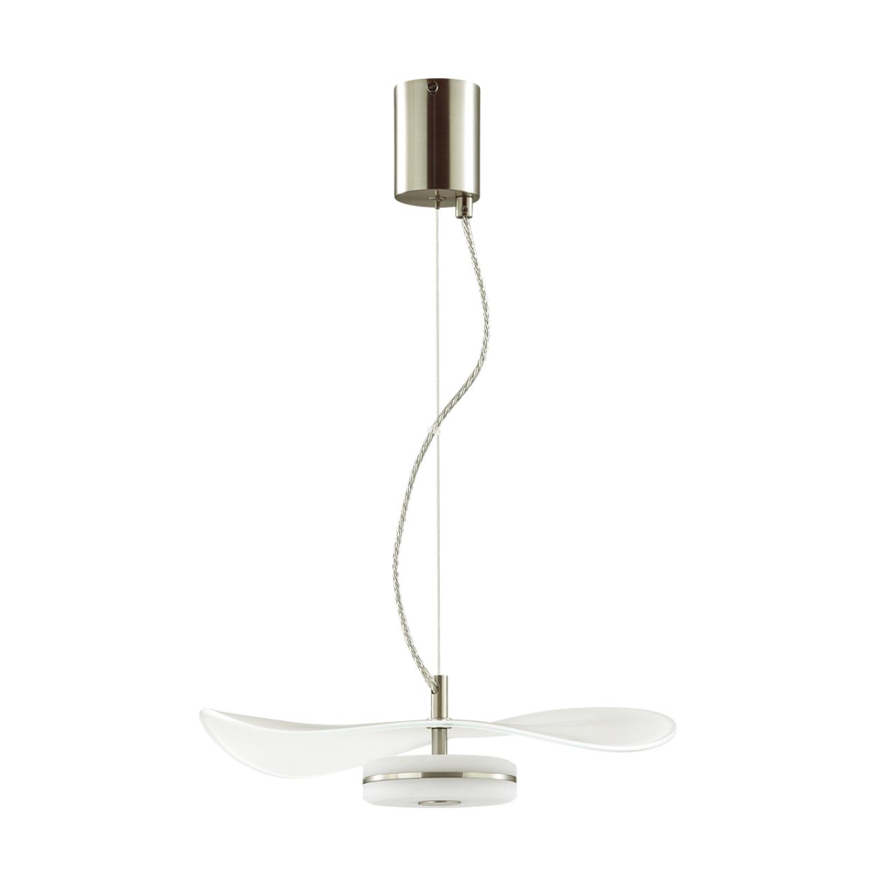4856/13L L-VISION ODL_EX21 65 никель/белый/стекло Подвес LED 1*13W 3500K FLUENT