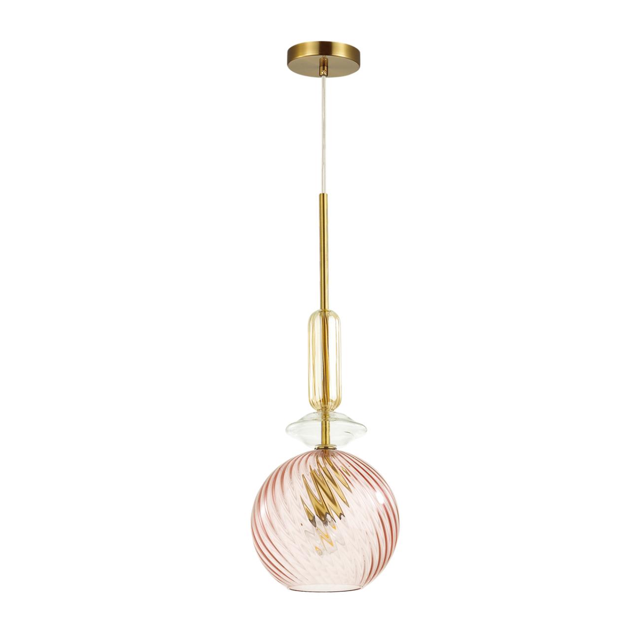 4862/1 PENDANT ODL21 278 розовый/золото Подвес E27 1*60W BELLA