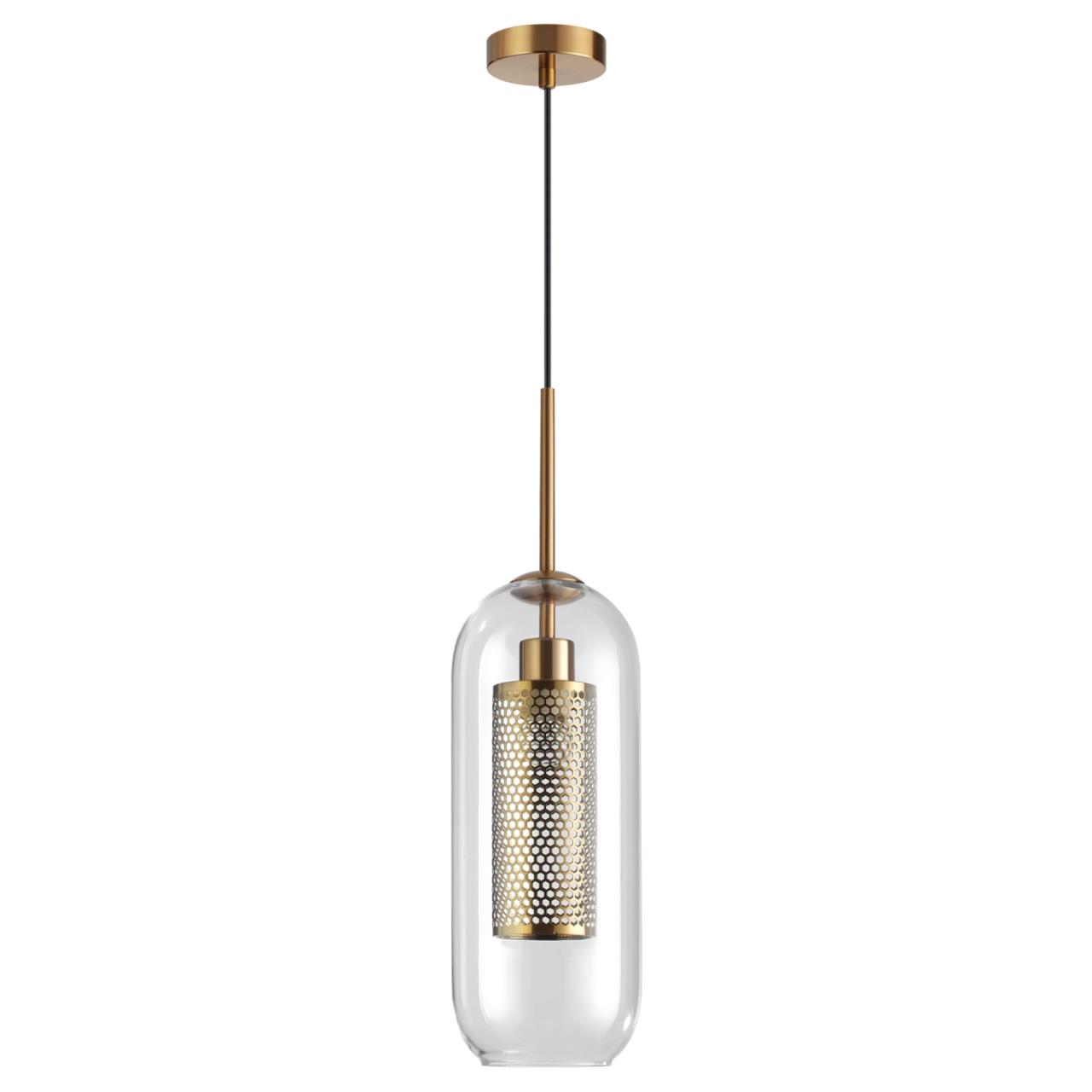 4940/1 PENDANT ODL22 235 античн.бронза/металл/прозрачный/стекло Подвес E27 1*40W CLOCKY