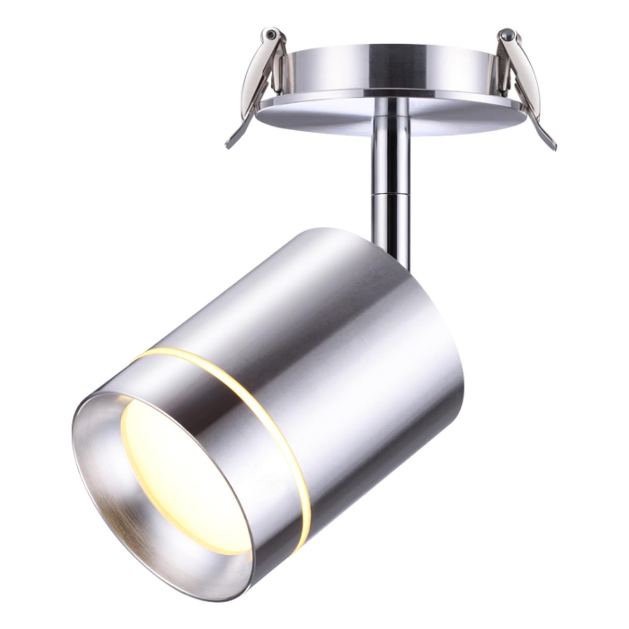 357689 SPOT NT18 214 алюминий Встраиваемый светильник IP20 LED 3000K 9W 160-265V ARUM