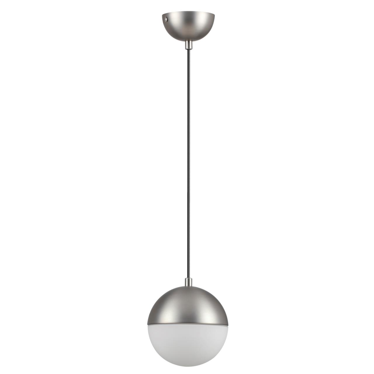 4959/1 PENDANT ODL22 243 мат.никель/металл/белый/стекло Подвес E27 1*40W PINGA