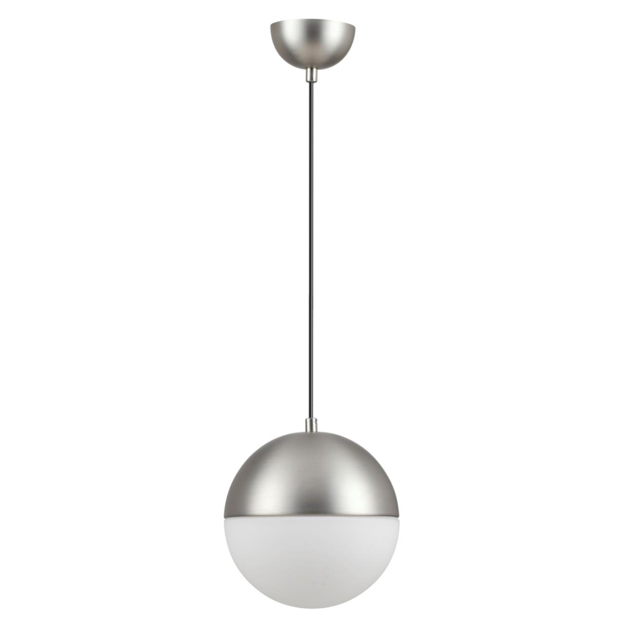 4959/1A PENDANT ODL22 243 мат.никель/металл/белый/стекло Подвес E27 1*40W PINGA