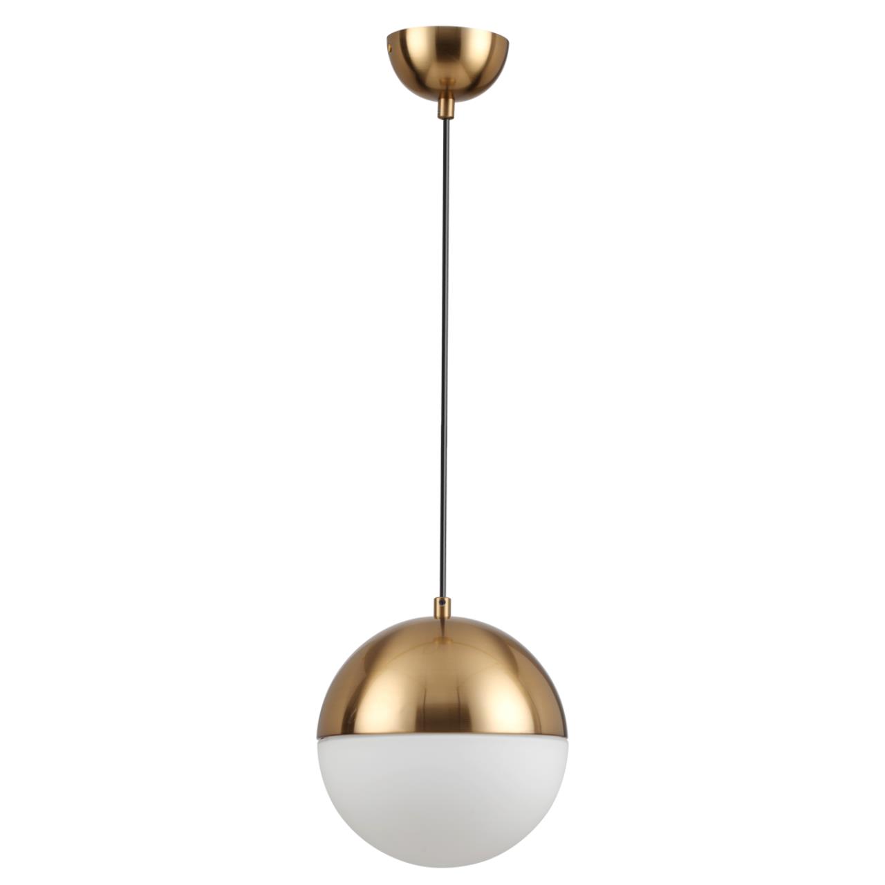 4960/1A PENDANT ODL22 243 античн.бронза/металл/белый/стекло Подвес E27 1*40W PINGA