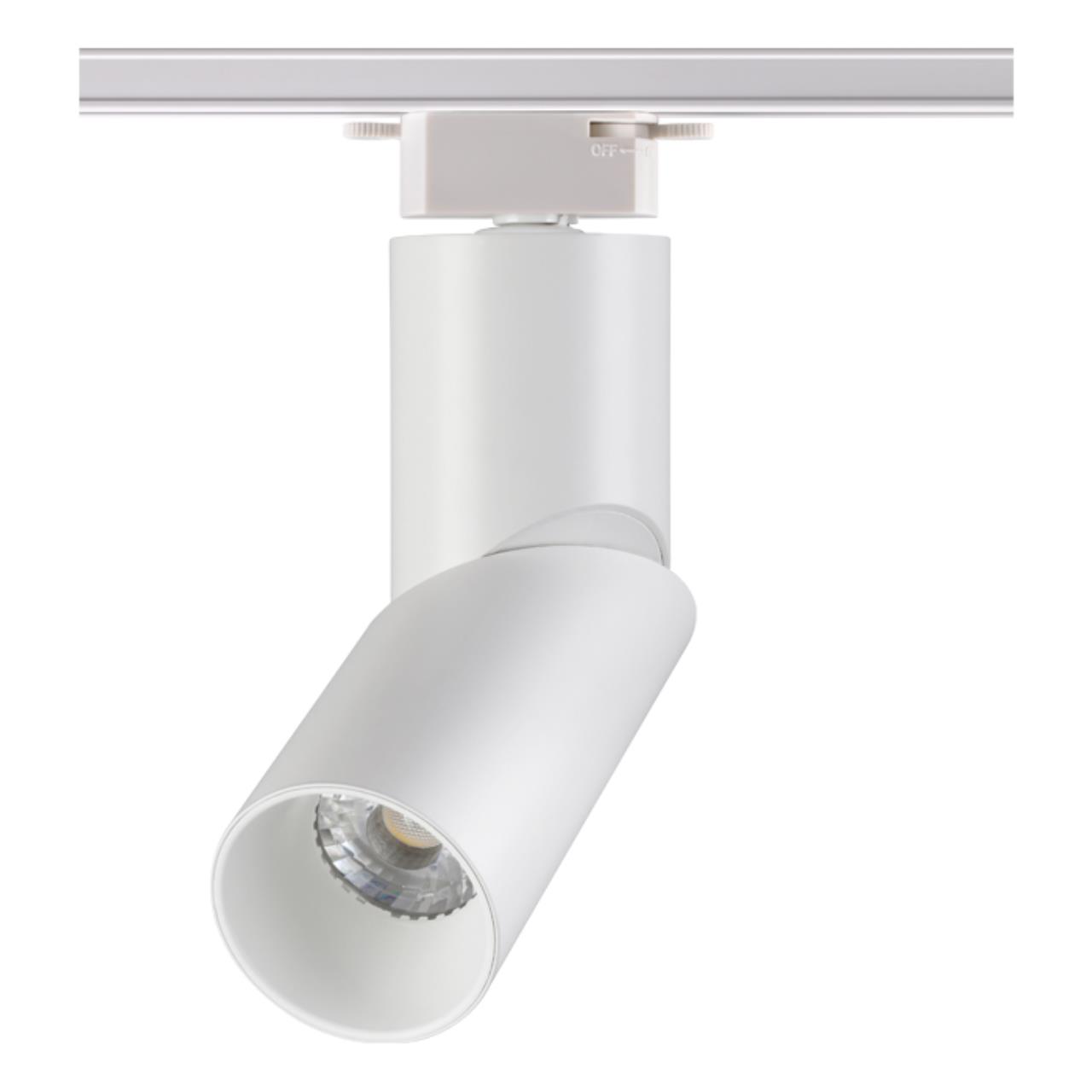 357837 PORT NT18 074 белый Светильник трековый однофазный трехжильный IP33 LED 3000К 10W 110-265V UNION