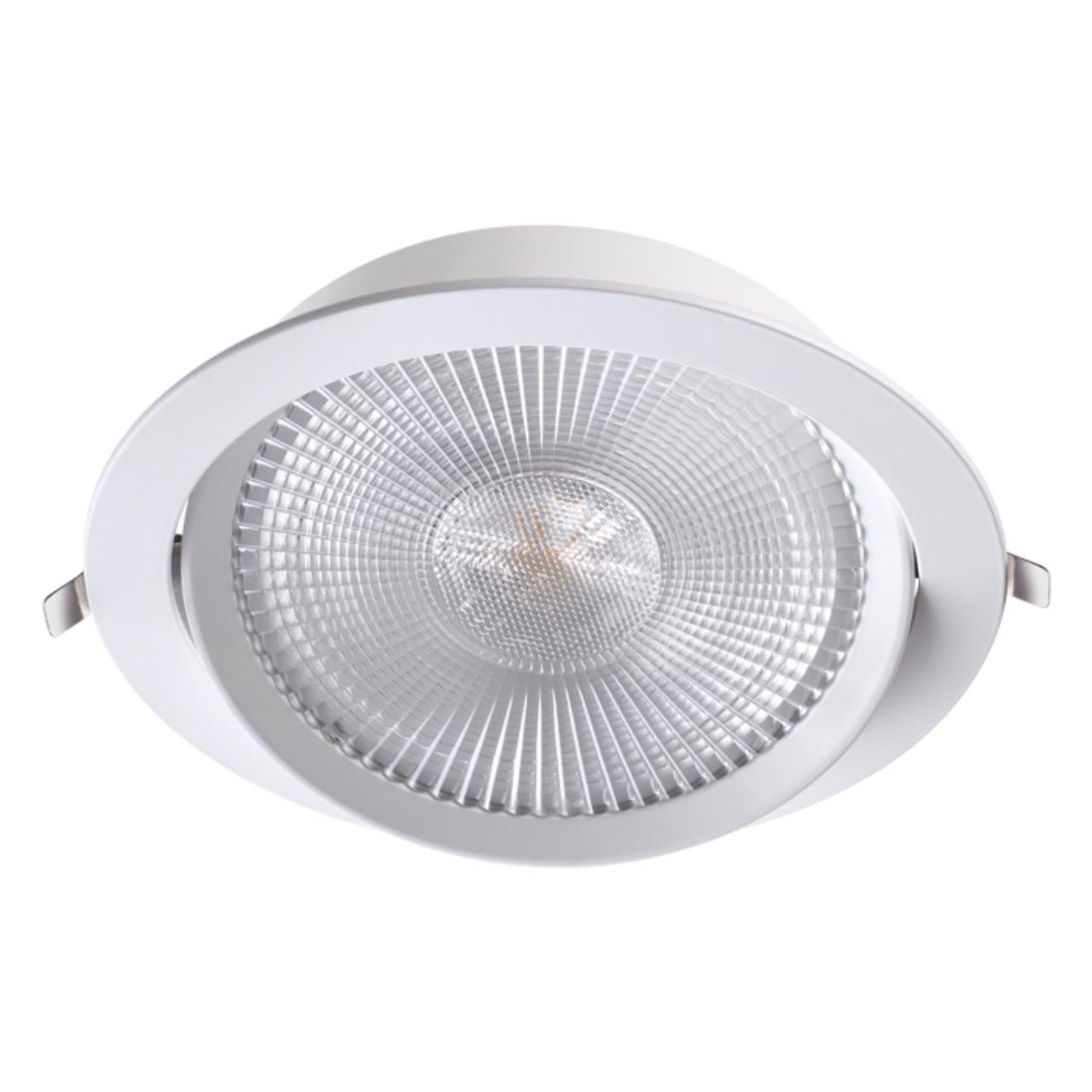 358001 SPOT NT19 231 белый Встраиваемый поворотный светильник IP20 LED 3000К 30W 85-265V STERN