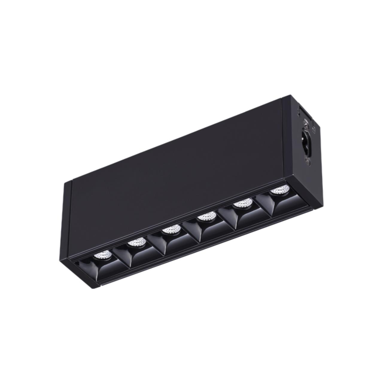 358096 OVER NT19 122 черный Светильник Троффер IP20 LED 4000K 6W 24V RATIO