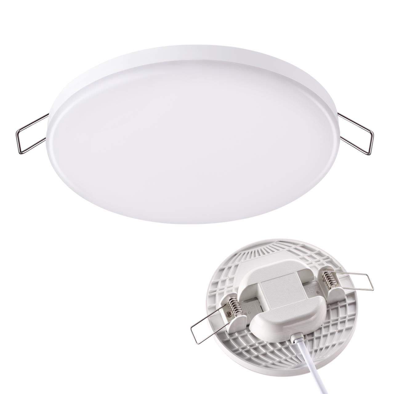 358142 SPOT NT19 233 белый Встраиваемый светильник IP20 LED 4000K 12W 85 - 265V MOON