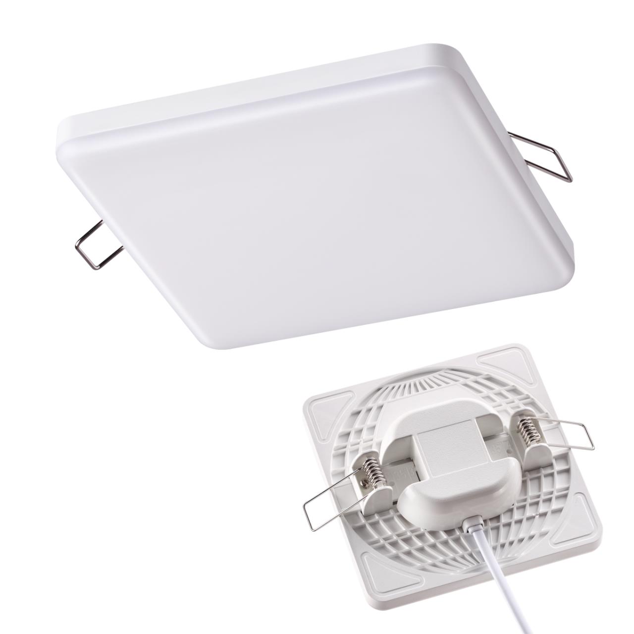 358151 SPOT NT19 233 белый Встраиваемый светильник IP20 LED 3000K 24W 85 - 265V MOON