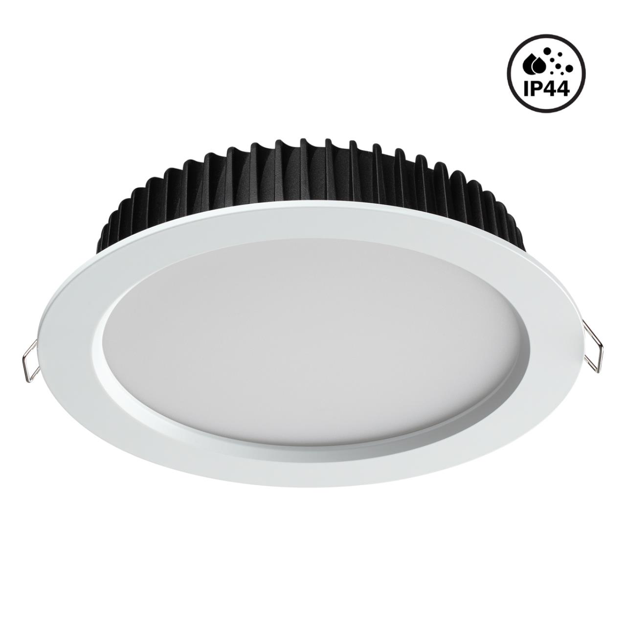 358304 SPOT NT19 222 белый Встраиваемый св-к (драйвер в комплект не входит) IP44 LED 3000K 20W DRUM