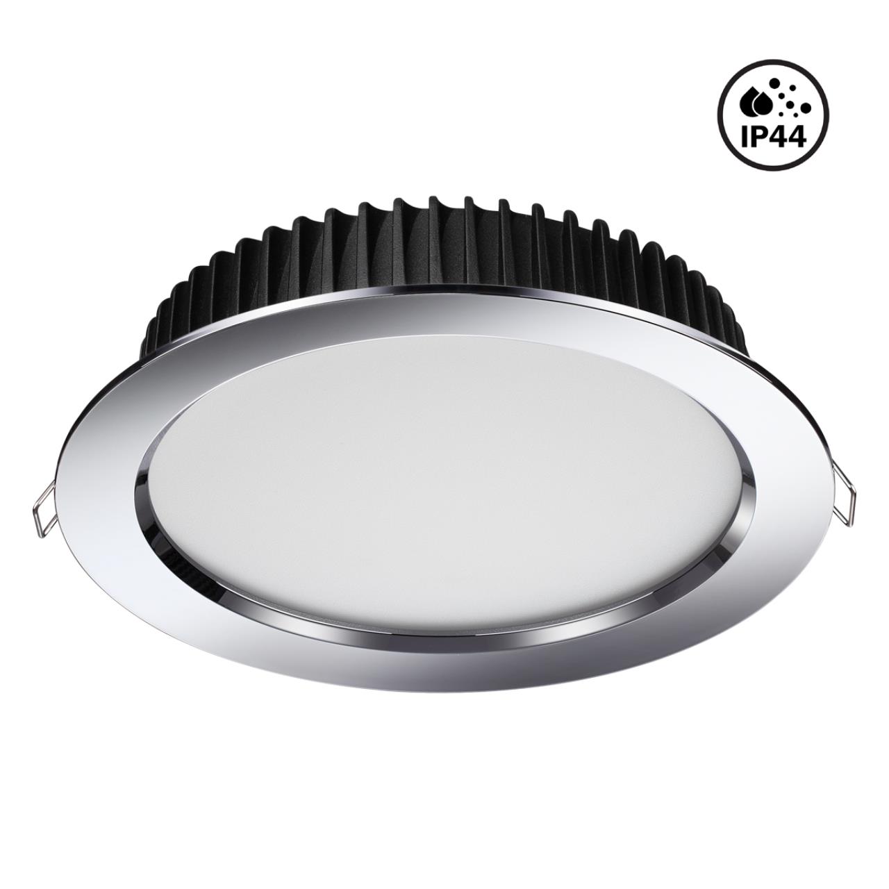 358307 SPOT NT19 222 хром Встраиваемый св-к (драйвер в комплект не входит) IP44 LED 4000K 20W DRUM