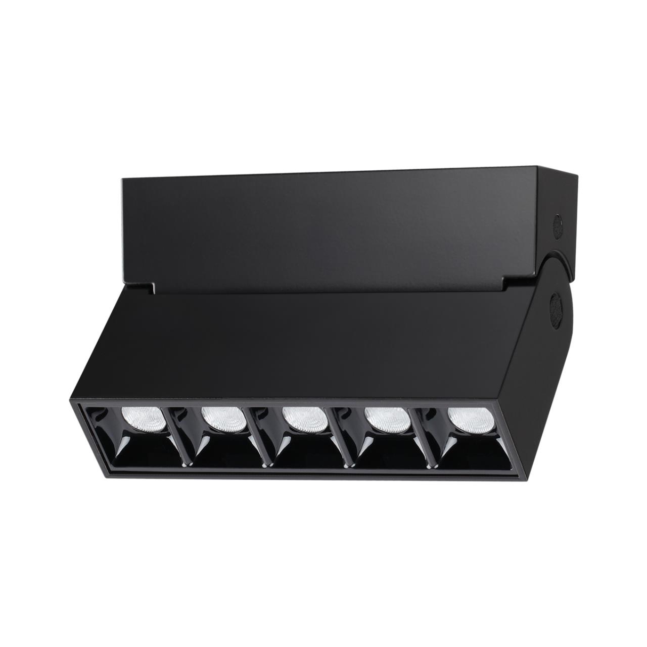 358323 OVER NT19 173 черный Светильник накладной IP33 LED 4000К 13W 110-265V EOS