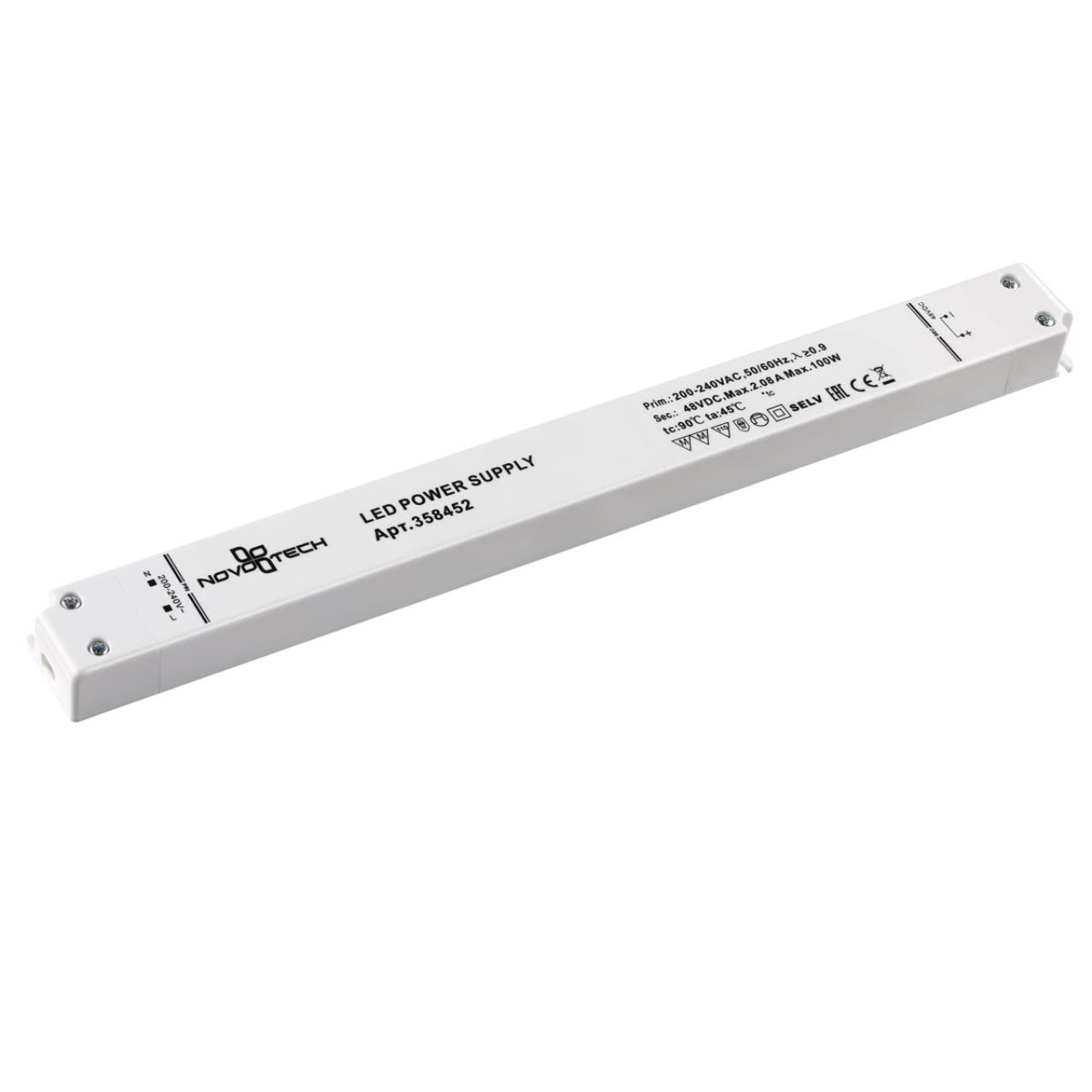 358452 DRIVE NT20 034 белый Драйвер IP20 100W 48V