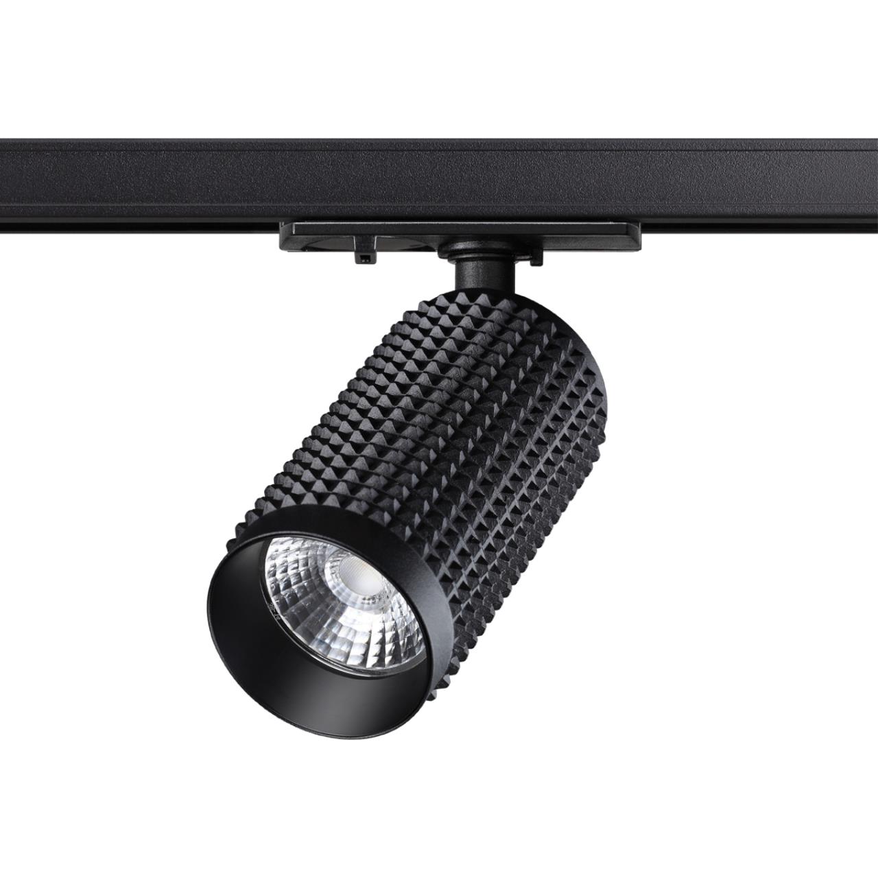 358495 PORT NT21 056 черный Светильник трековый однофазный трехжильный IP20 LED 4000K 12W 220V MAIS LED